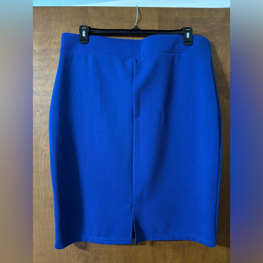 Royal blue plus size pencil skirt. Never worn.